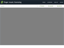 Tablet Screenshot of fingermusiclicensing.com